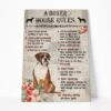 Gearhuman 3D A Boxer House Rules Canvas GK04023 Canvas 1 Piece Non Frame M