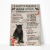Gearhuman 3D A Giant Schnauzer House Rules Canvas GK040263 Canvas 1 Piece Non Frame M