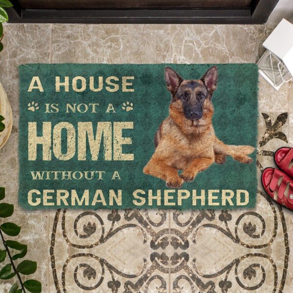 Gearhuman 3D A House Is Not A Home German Shepherd Dog Doormat GV290116 Doormat
