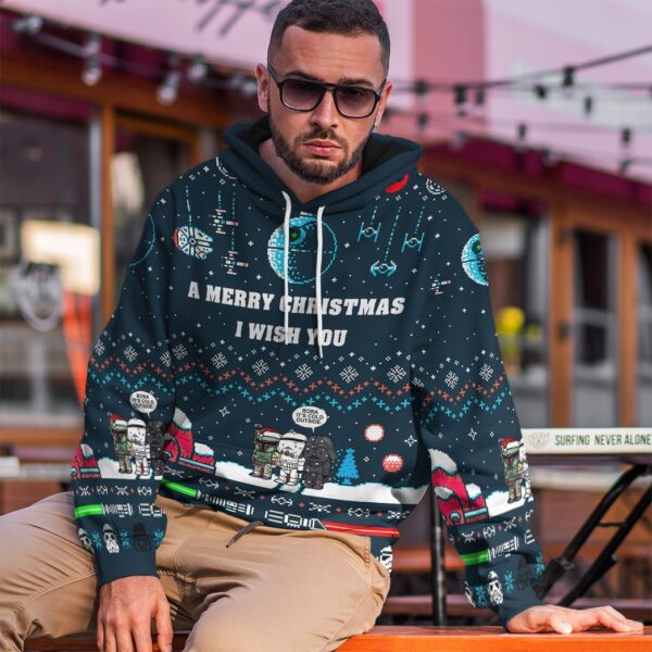 Gearhuman 3D A Merry Christmas I Wish You Custom Tshirt Hoodie Apparel CW29106 3D Apparel 