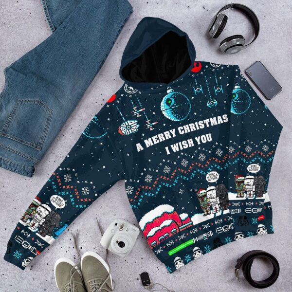 Gearhuman 3D A Merry Christmas I Wish You Custom Tshirt Hoodie Apparel CW29106 3D Apparel 