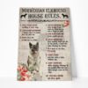 Gearhuman 3D A Norwegian Elkhound House Rules Canvas GK040243 Canvas 1 Piece Non Frame M
