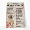 Gearhuman 3D A Puggle House Rules Canvas GK040257 Canvas 1 Piece Non Frame M