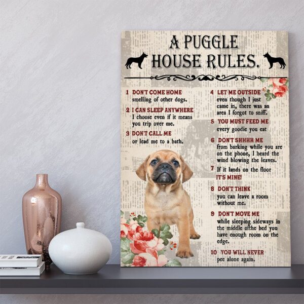 Gearhuman 3D A Puggle House Rules Canvas GK040257 Canvas