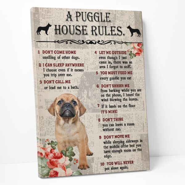 Gearhuman 3D A Puggle House Rules Canvas GK040257 Canvas
