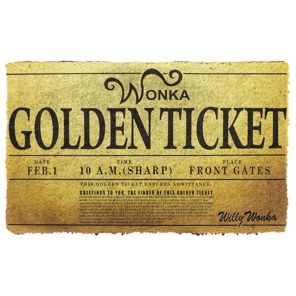 Gearhuman 3D A Top Chocolate Factory Visit Ticket Doormat ZK1006218 Doormat Doormat S(15,8inchx23,6inch) 