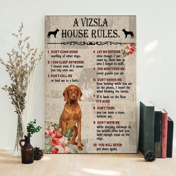 Gearhuman 3D A Vizsla House Rules Canvas GK04029 Canvas