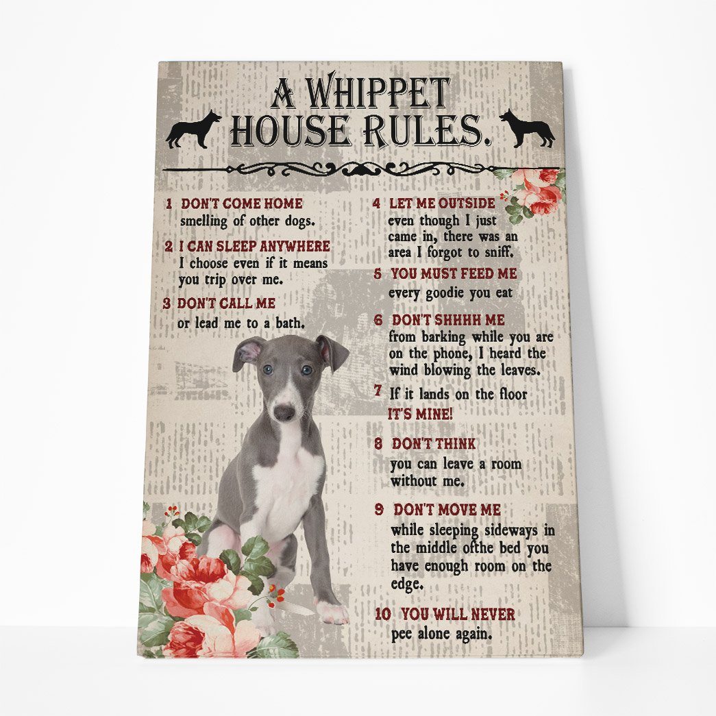 Gearhuman 3D A Whippet House Rules Canvas GK040234 Canvas 1 Piece Non Frame M