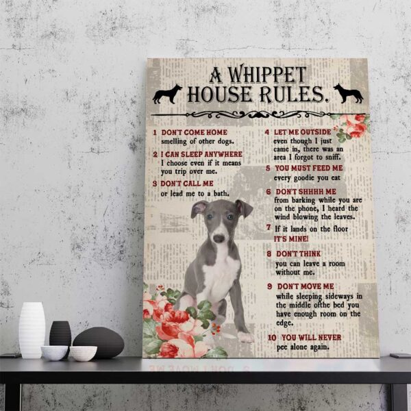 Gearhuman 3D A Whippet House Rules Canvas GK040234 Canvas