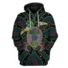 Gearhuman 3D Aboriginal Turtle Custom T-Shirts Hoodie Apparel AN-A15022 3D Custom Fleece Hoodies Hoodie S