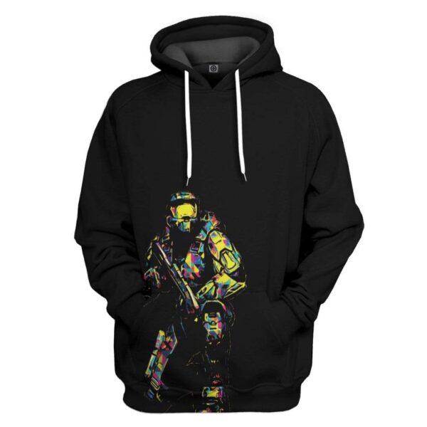 Gearhuman 3D Abstract Masterchief Halo Infinite Custom Hoodie GS29073 3D Custom Fleece Hoodies Hoodie S 