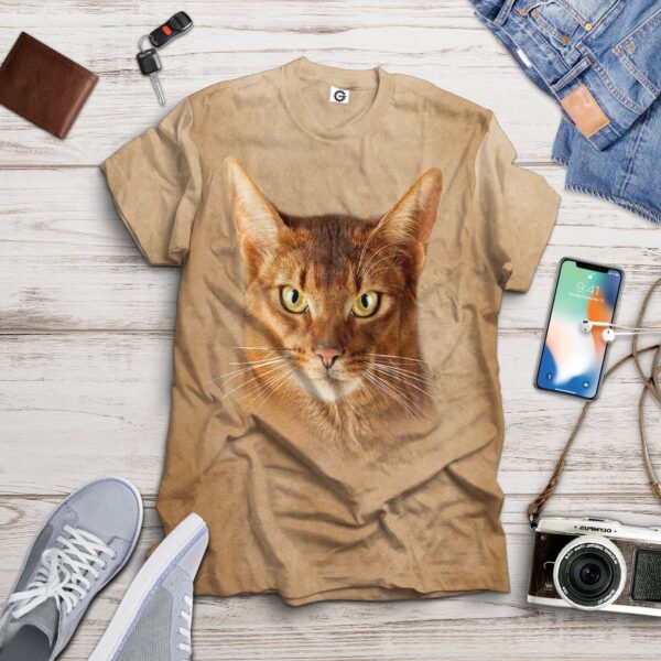Gearhuman 3D Abyssinian Cat Tshirt Hoodie Apparel ZL21122 3D Apparel 