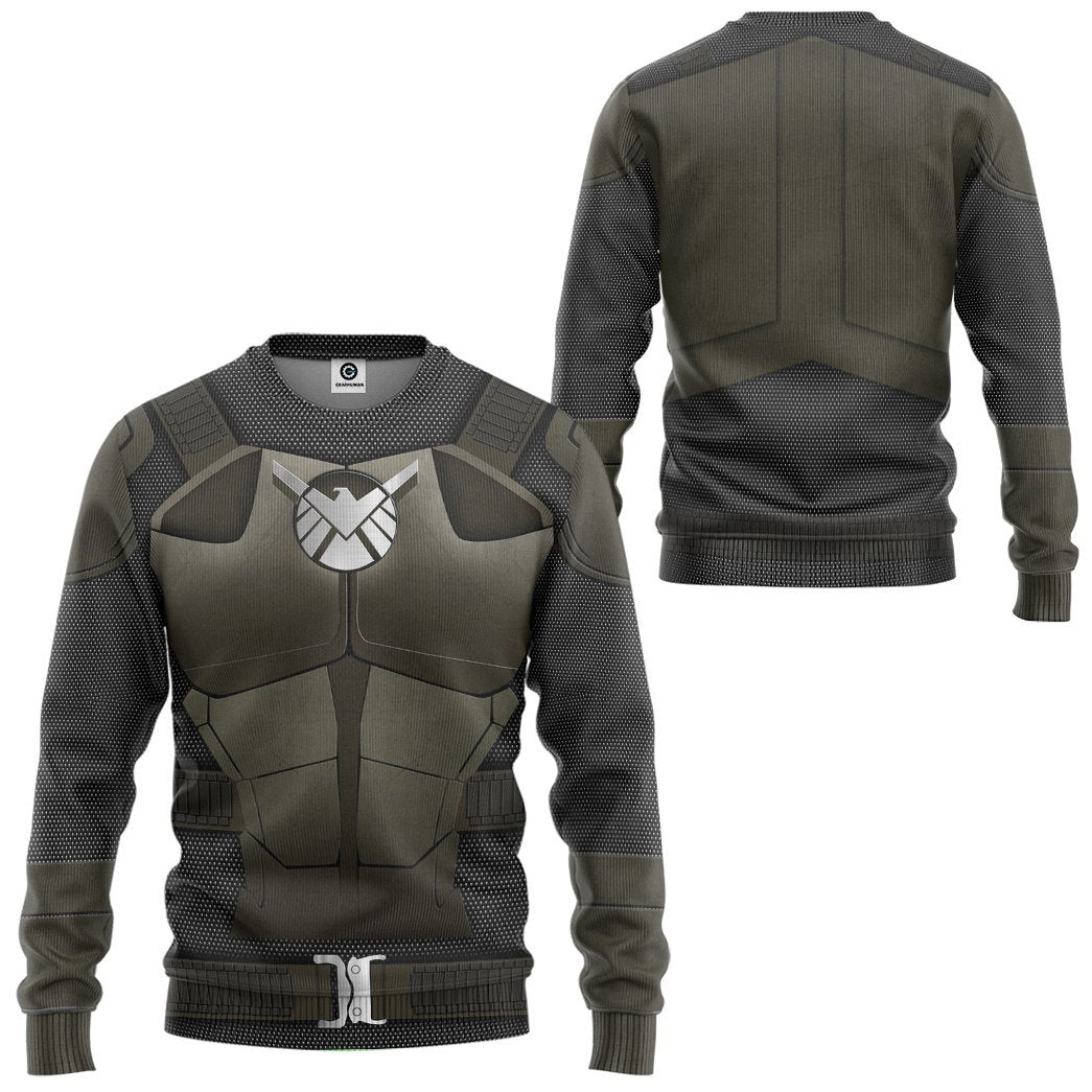 Gearhuman 3D Agents Of SHIELD Custom Tshirt Hoodie Apparel GW26022 3D Apparel