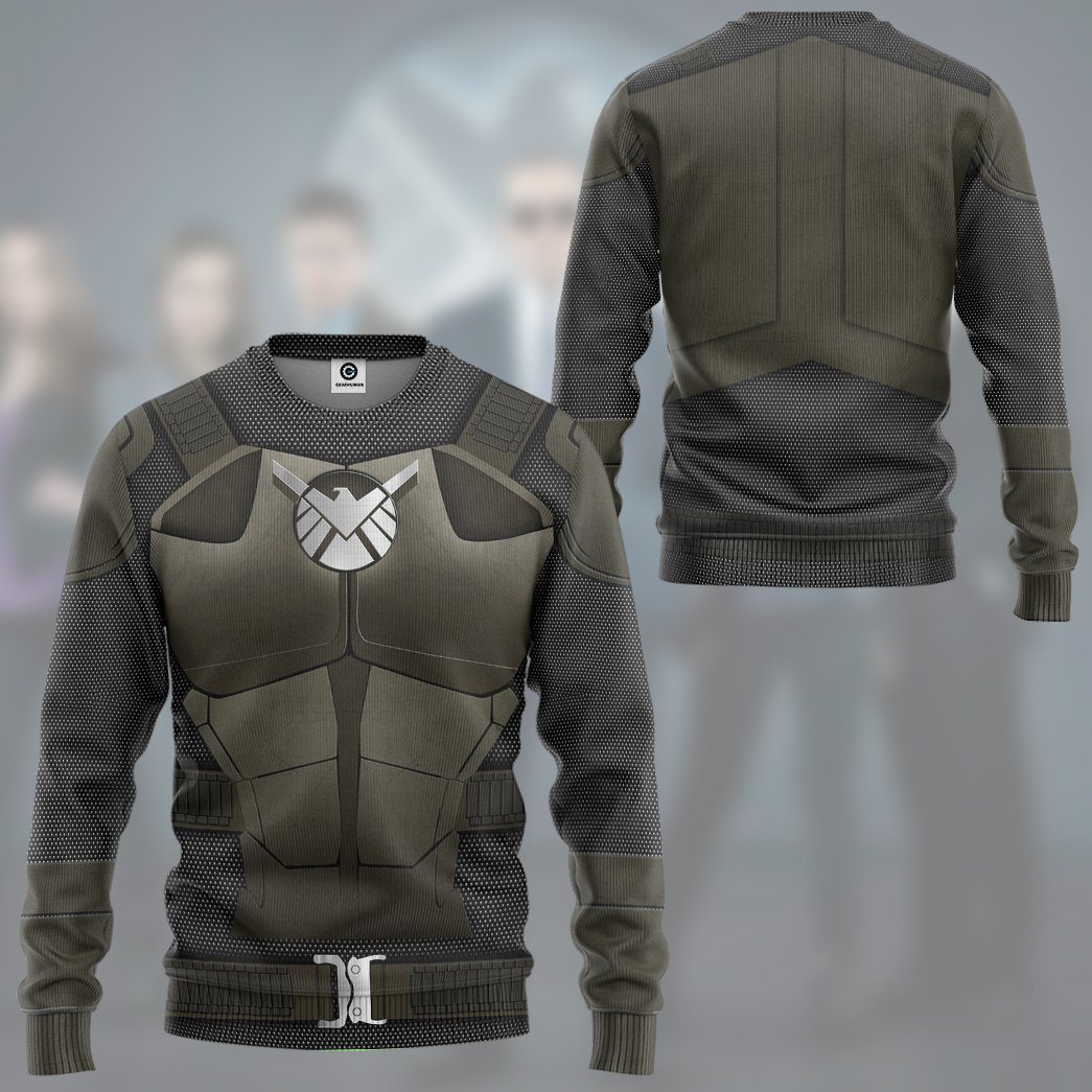 Gearhuman 3D Agents Of SHIELD Custom Tshirt Hoodie Apparel GW26022 3D Apparel