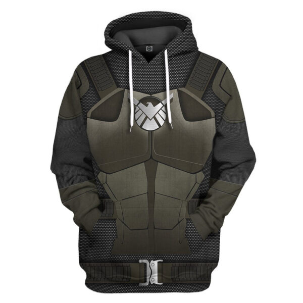 Gearhuman 3D Agents Of SHIELD Custom Tshirt Hoodie Apparel GW26022 3D Apparel Hoodie S