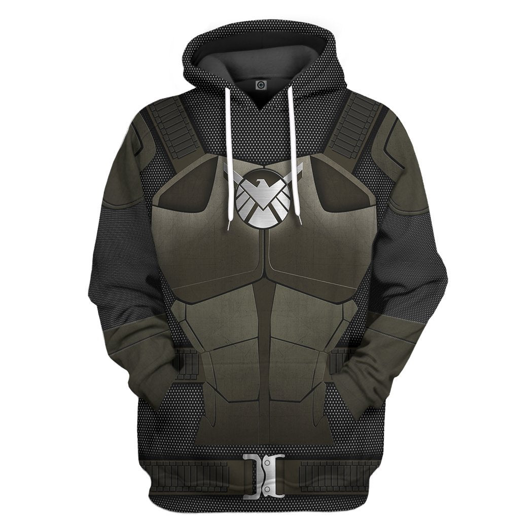 Gearhuman 3D Agents Of SHIELD Custom Tshirt Hoodie Apparel GW26022 3D Apparel Hoodie S