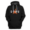 Gearhuman 3D Air Goku Custom Hoodie Apparel GN26089 3D Custom Fleece Hoodies Hoodie S