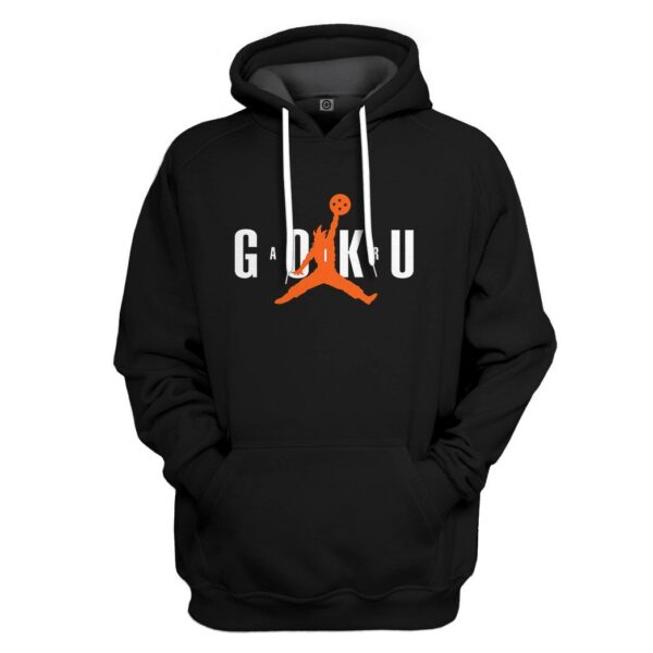 Gearhuman 3D Air Goku Custom Hoodie Apparel GN26089 3D Custom Fleece Hoodies Hoodie S 