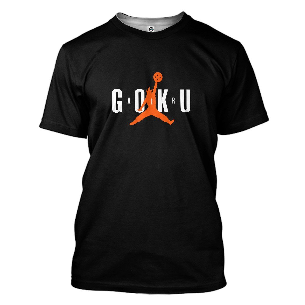Gearhuman 3D Air Goku Custom Tshirt Apparel GN26089 3D T-shirt T-Shirt S