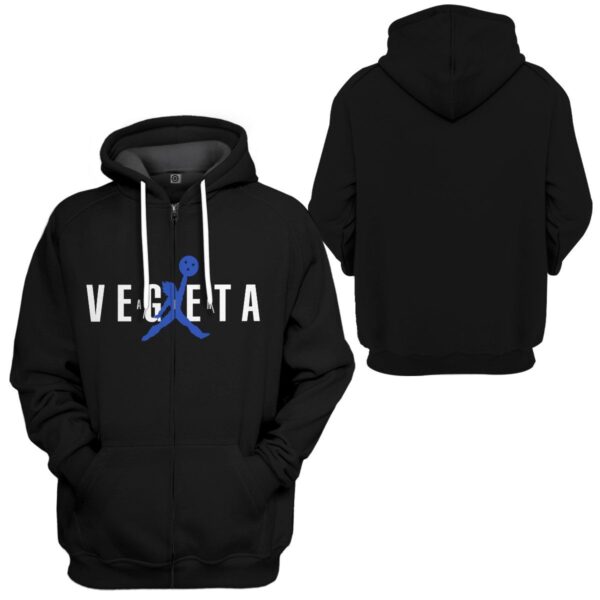 Gearhuman 3D Air Vegeta Custom Hoodie Apparel GN26086 3D Custom Fleece Hoodies 