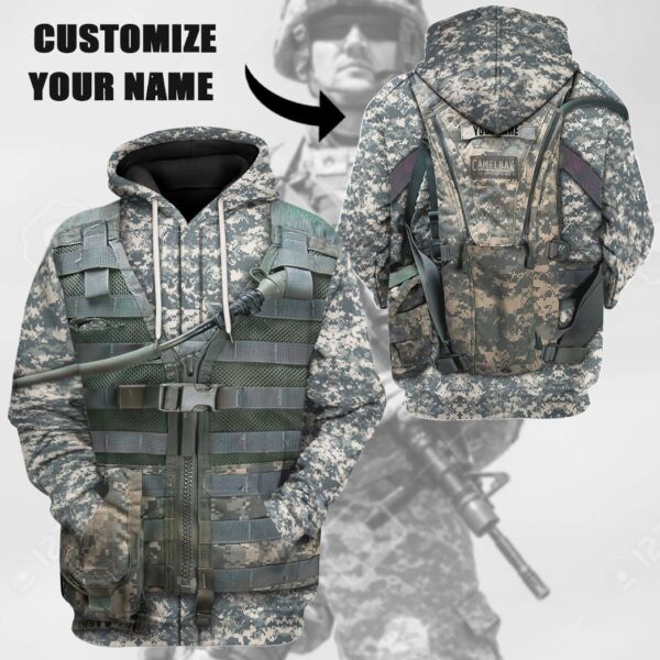 Gearhuman 3D AIRBORNE UNIFORM Custom Name Tshirt Hoodie Appreal CK19117 3D Apparel 