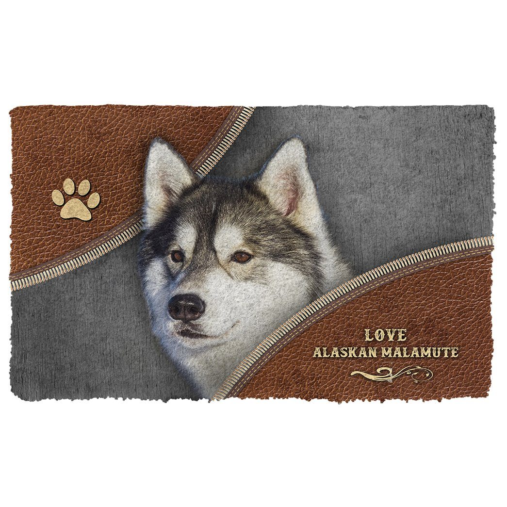 Gearhuman 3D Alaskan Malamute Doormat GV24023 Doormat Doormat S(15,8''x23,6'')