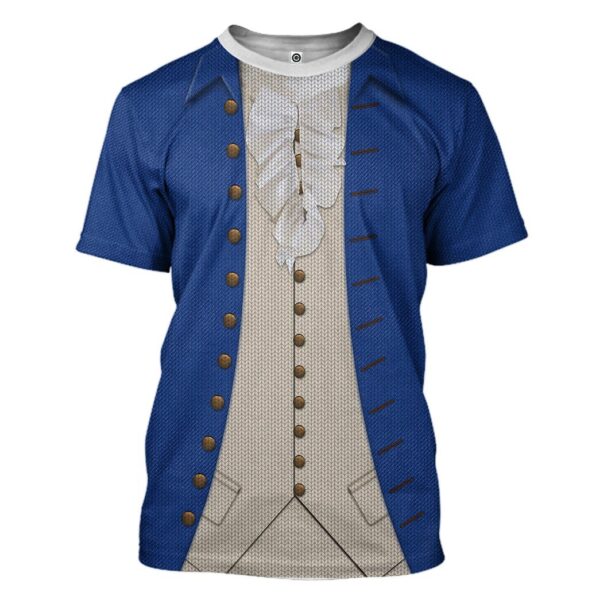 Gearhuman 3D Alexander Hamilton Blue Custom Ugly Tshirt GV13105 3D T-shirt T-Shirt S 