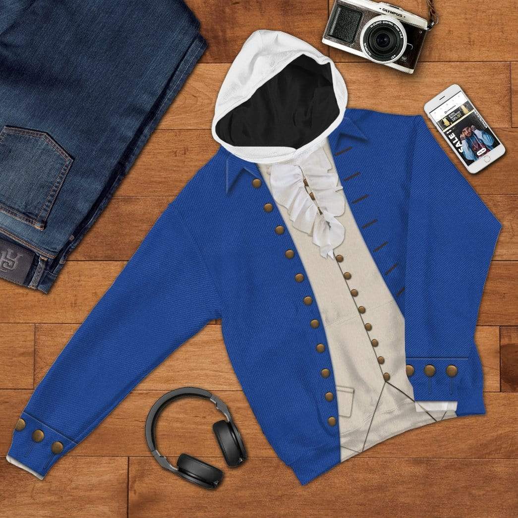 Gearhuman 3D Alexander Hamilton Custom Hoodie Apparel GV160730 3D Custom Fleece Hoodies