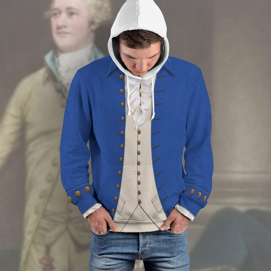 Gearhuman 3D Alexander Hamilton Custom Hoodie Apparel GV160730 3D Custom Fleece Hoodies