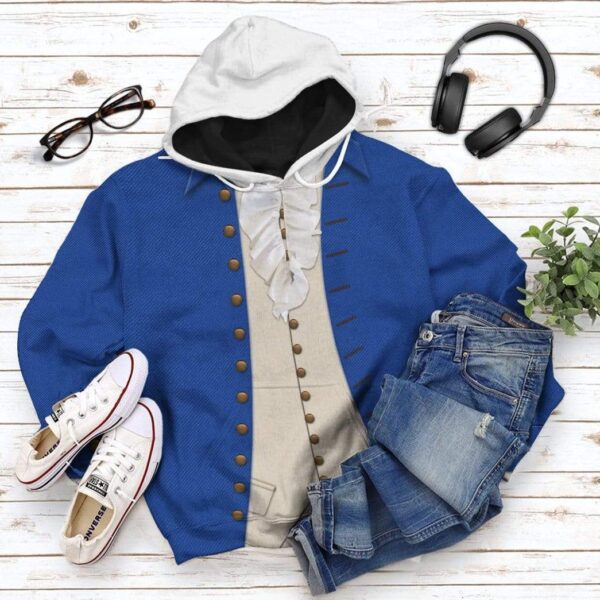 Gearhuman 3D Alexander Hamilton Custom Hoodie Apparel GV160730 3D Custom Fleece Hoodies