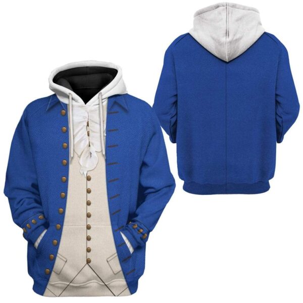 Gearhuman 3D Alexander Hamilton Custom Hoodie Apparel GV160730 3D Custom Fleece Hoodies