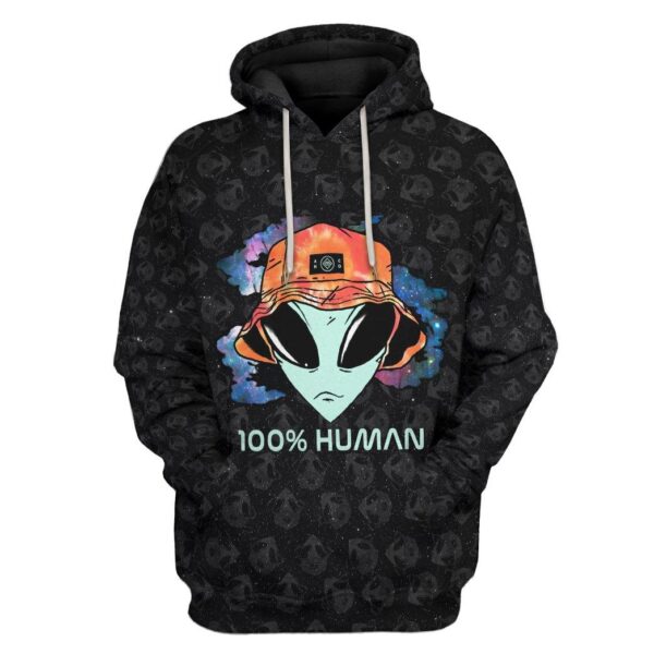 Gearhuman 3D Alien Custom Hoodie Apparel GC23093 3D Apparel Hoodie S 