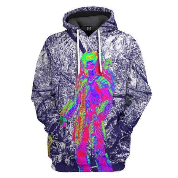 Gearhuman 3D Alien Custom Hoodie Apparel GS10081 3D Custom Fleece Hoodies Hoodie S