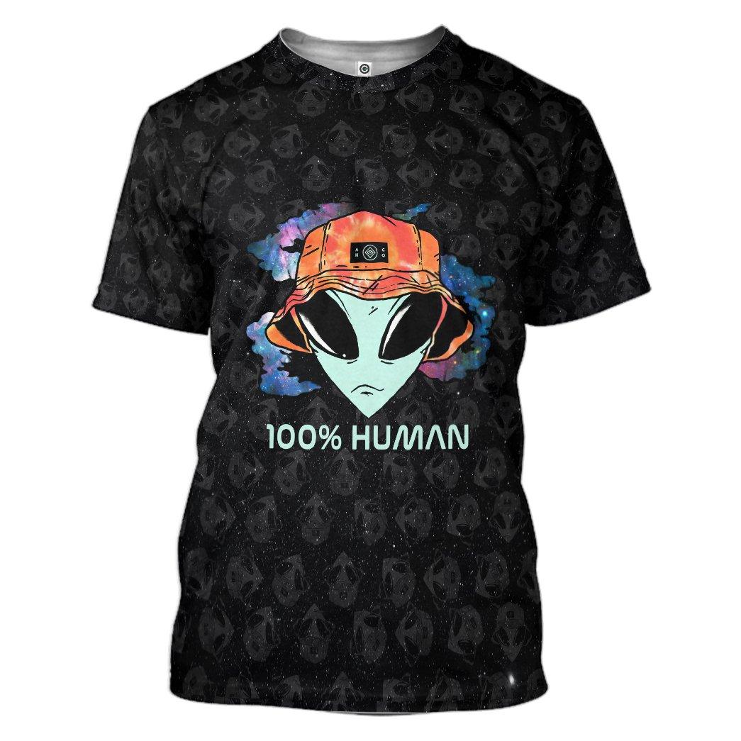 Gearhuman 3D Alien Custom Tshirt Apparel GC23093 3D T-shirt T-Shirt S
