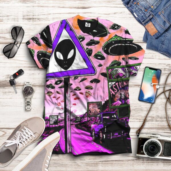 Gearhuman 3D Aliens Are Coming To Earth Custom Tshirt Apparel GC23095 3D T-shirt 