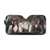 Gearhuman 3D American Staffordshire Terrier Couple Dog Auto Car Sunshade GV010312 Auto Sunshade 57''x27.5''