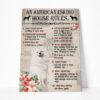 Gearhuman 3D An American Eskimo House Rules Canvas GK040212 Canvas 1 Piece Non Frame M
