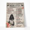 Gearhuman 3D An English Cocker Spaniel House Rules Canvas GK040249 Canvas 1 Piece Non Frame M