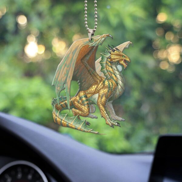 Gearhuman 3D Ancient Bronze Dragon Custom Car Hanging GW22062110 Car Hanging 