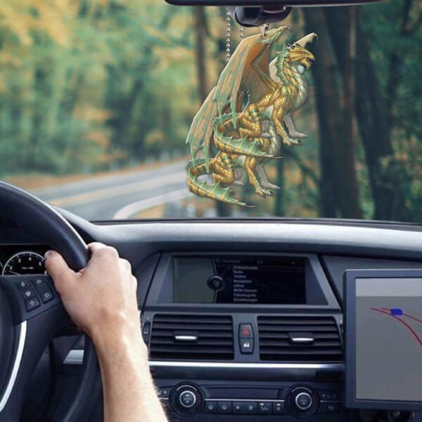 Gearhuman 3D Ancient Bronze Dragon Custom Car Hanging GW22062110 Car Hanging 