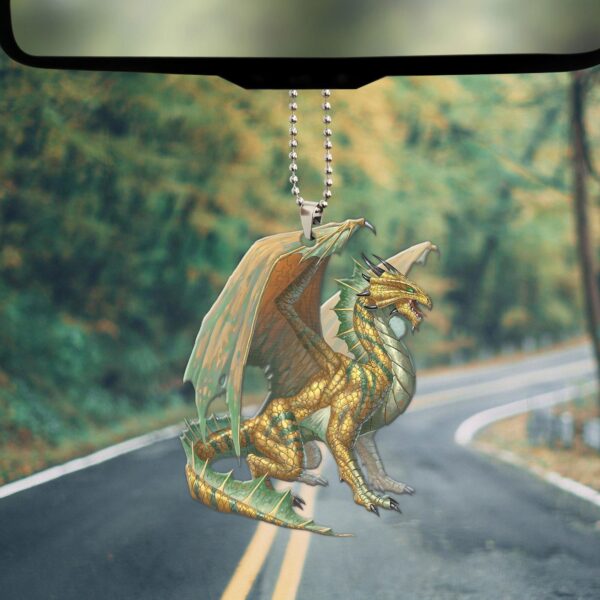 Gearhuman 3D Ancient Bronze Dragon Custom Car Hanging GW22062110 Car Hanging 