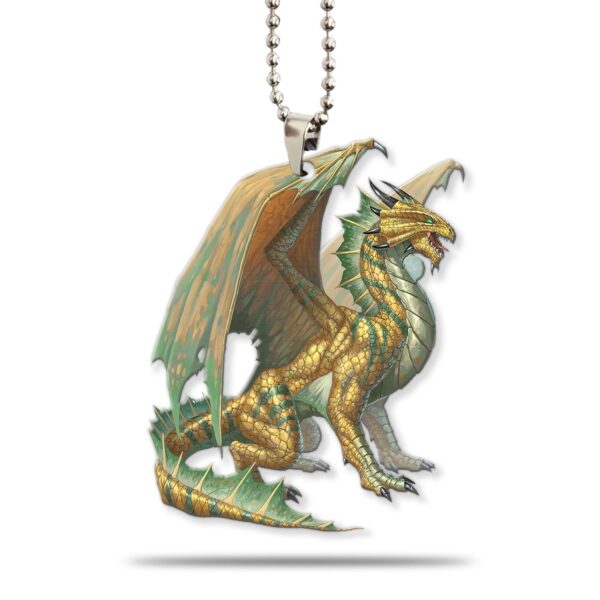 Gearhuman 3D Ancient Bronze Dragon Custom Car Hanging GW22062110 Car Hanging Car Hanging/1 Pack 