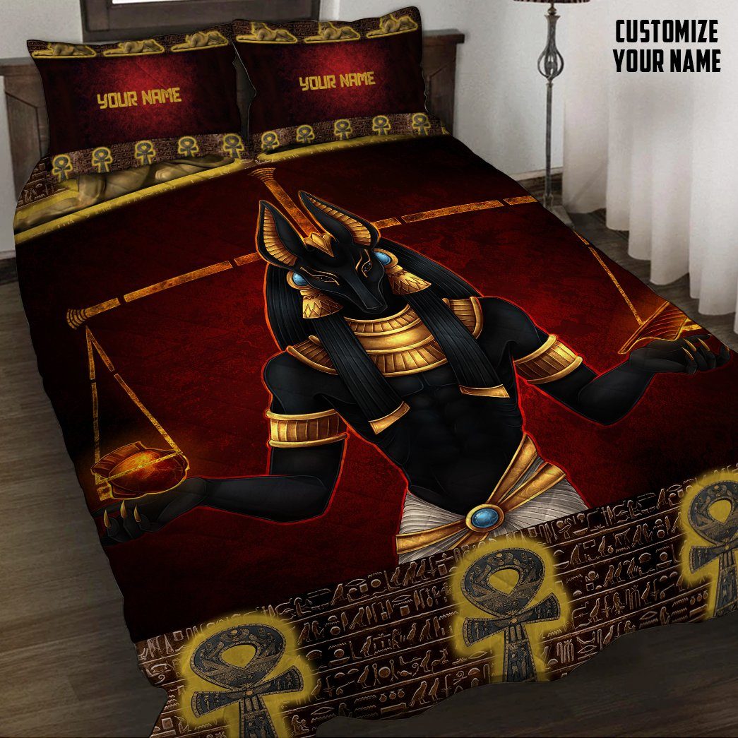 Gearhuman 3D Ancient Egypt God Custom Name Quilt Set GW06016 Quilt Set