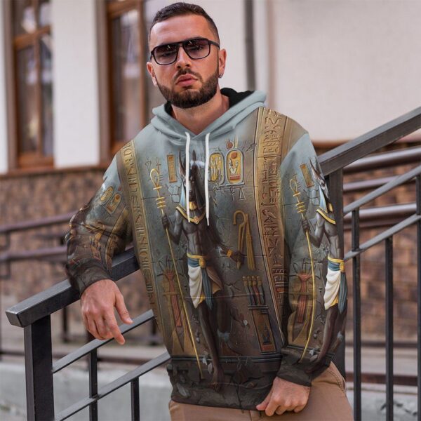 Gearhuman 3D Ancient Egyptian Anubis Custom Tshirt Hoodie Apparel GW06015 3D Apparel 