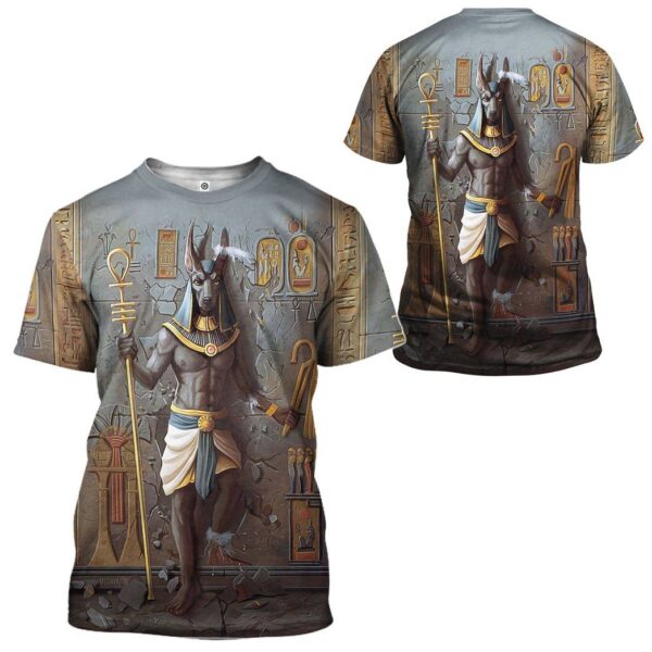 Gearhuman 3D Ancient Egyptian Anubis Custom Tshirt Hoodie Apparel GW06015 3D Apparel 
