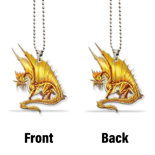 Gearhuman 3D Ancient Gold Dragon Custom Car Hanging GW2206219 Car Hanging
