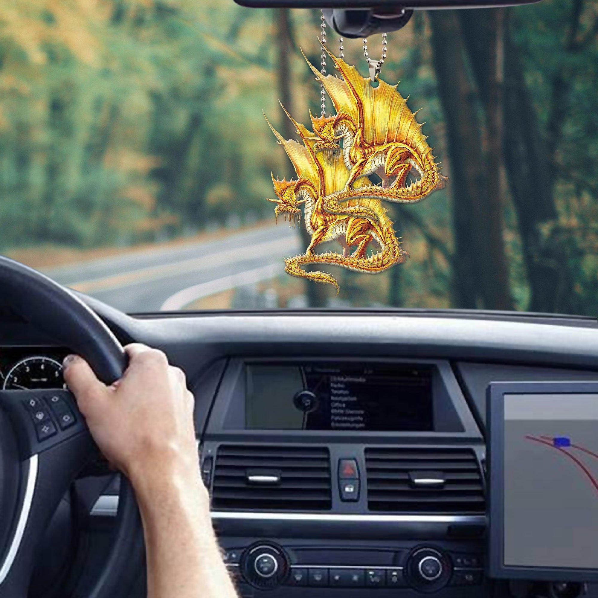 Gearhuman 3D Ancient Gold Dragon Custom Car Hanging GW2206219 Car Hanging