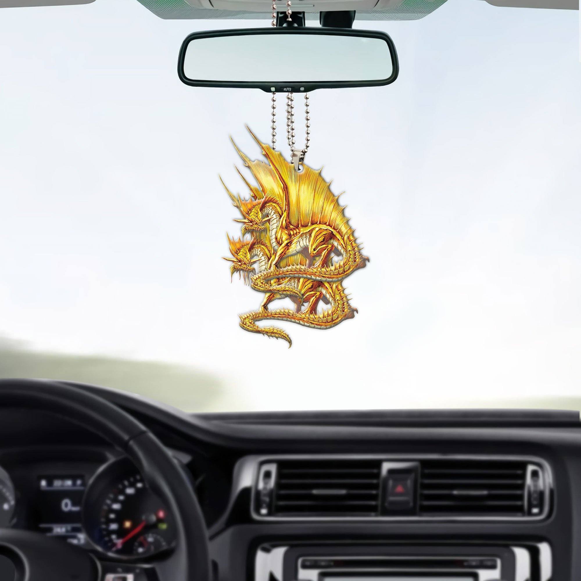 Gearhuman 3D Ancient Gold Dragon Custom Car Hanging GW2206219 Car Hanging