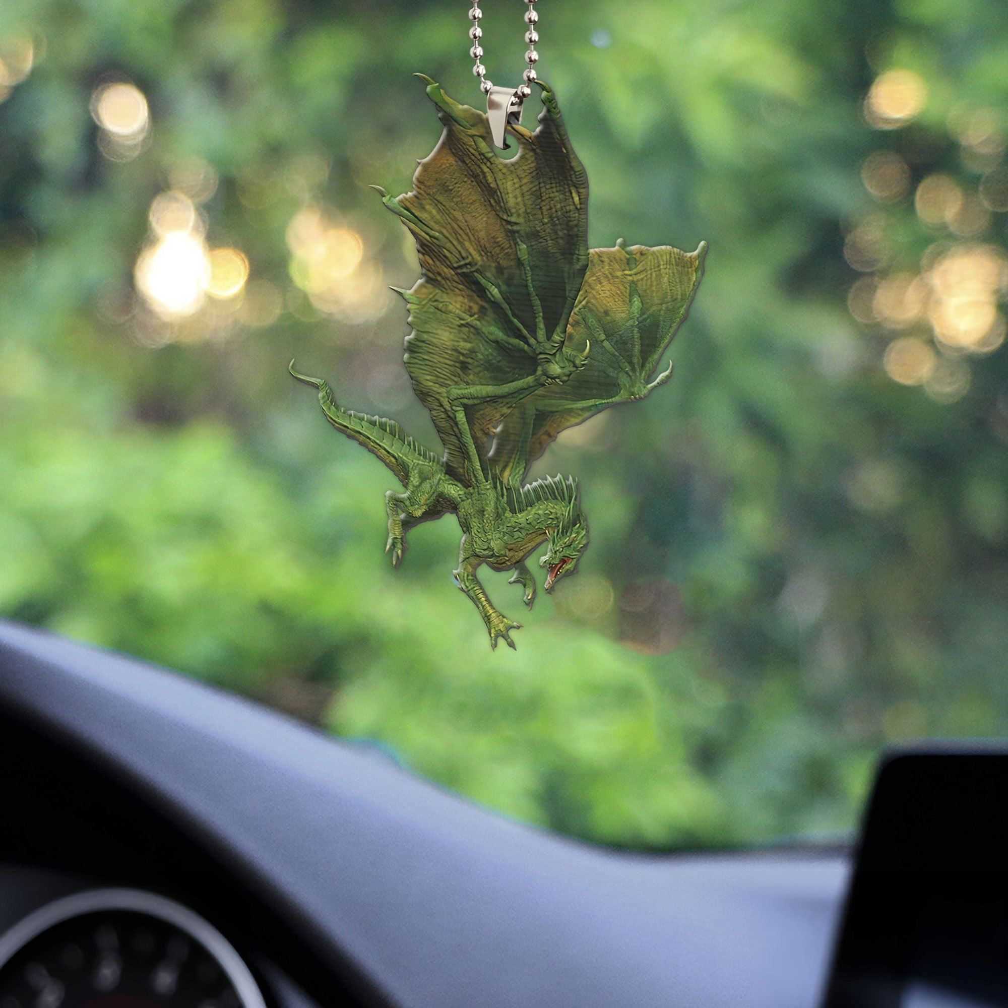 Gearhuman 3D Ancient Green Dragon Custom Car Hanging GW2206216 Car Hanging