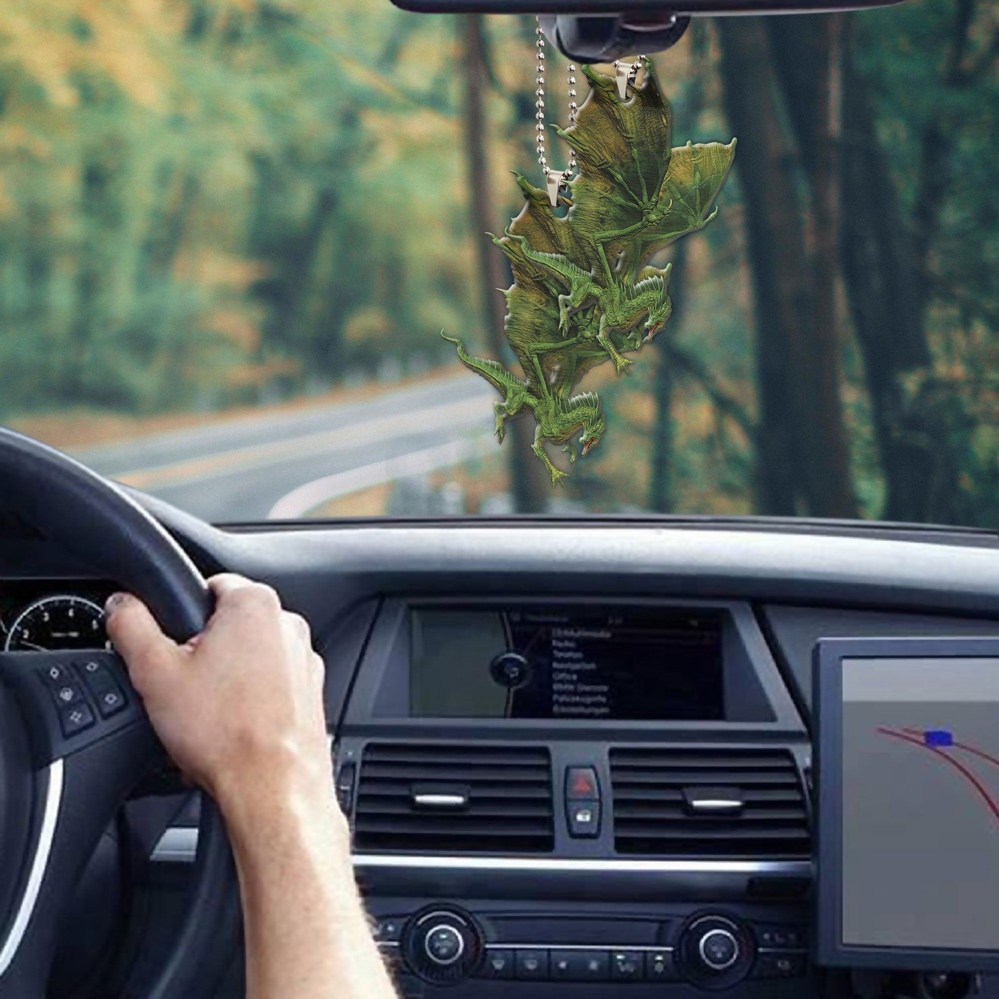 Gearhuman 3D Ancient Green Dragon Custom Car Hanging GW2206216 Car Hanging